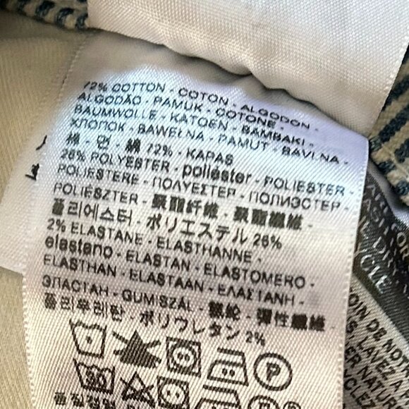 Ladies' Levi's striped knee-length (Bermuda) roll-cuff shorts, Size 16W - Picture 8 of 10